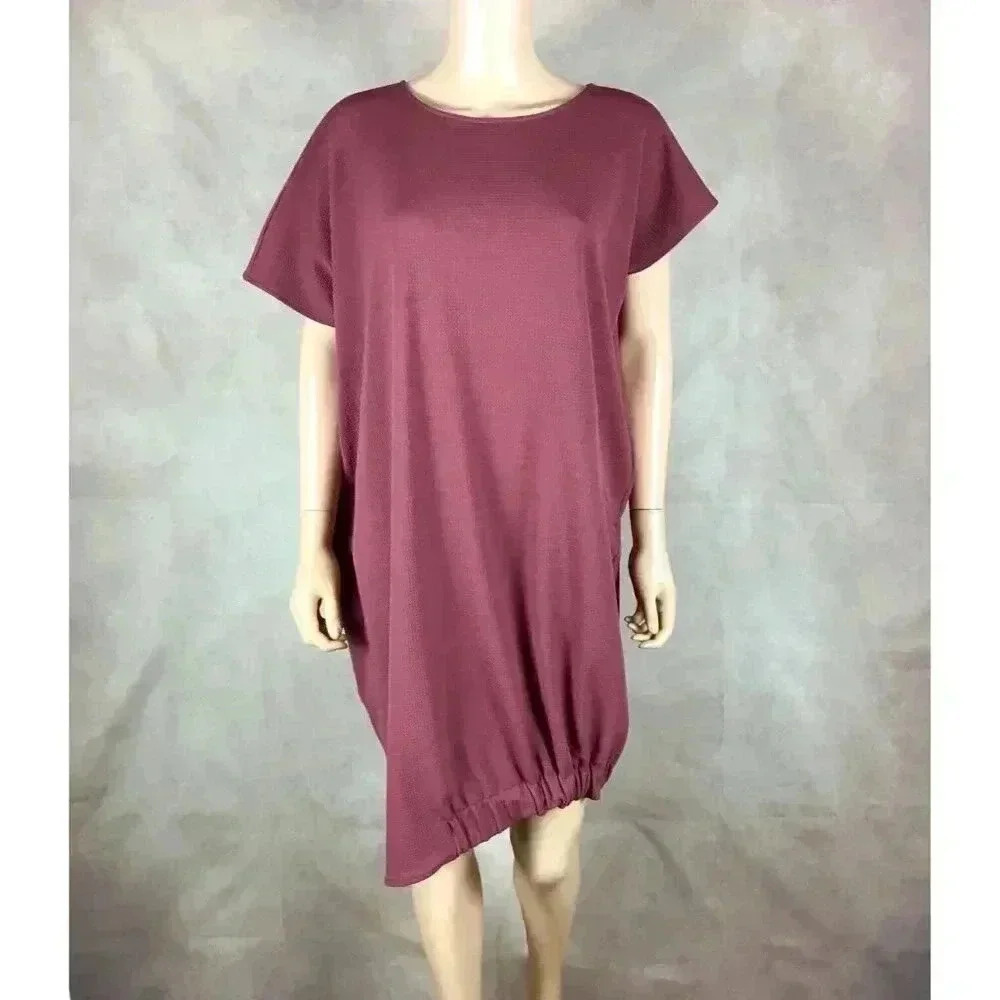 BAM SHOP Textured Asymmetrical Bubble Dress M/L